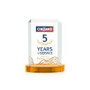 Dalton Full Color Amber on Alberton Base Rectangle Crystal Award