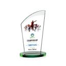 Tomkins Full Color Green Peaks Crystal Award