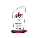 Tomkins Full Color Red Peaks Crystal Award