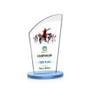 Tomkins Full Color Sky Blue Peaks Crystal Award