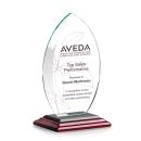 Windermere Full Color Rosewood Flame Crystal Award
