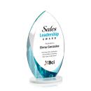 Windermere Full Color White  Flame Crystal Award