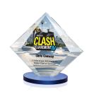 Teston Full Color Blue Diamond Crystal Award