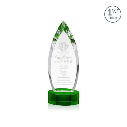 Awards and Trophies - Crystal Awards - Fortier Green on Base Peaks Crystal Award