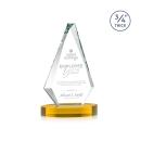 Windsor Amber on Alberton Base Diamond Crystal Award
