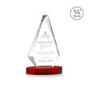 Windsor Red on Alberton Base Diamond Crystal Award