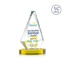 Windsor Full Color Gold on Alberton Base Diamond Crystal Award