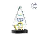 Windsor Full Color Black on Alberton Base Diamond Crystal Award