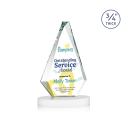Windsor Full Color White on Alberton Base Diamond Crystal Award