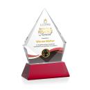 Shelton Full Color Red on Newhaven Base Diamond Crystal Award