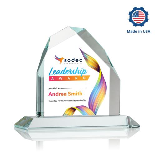 Awards and Trophies - Full Color Imprint - Austere Peak Full Color Peaks Crystal Award