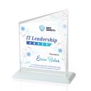 Bellamy Full Color White Peaks Crystal Award