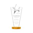Mantella Chrome Amber Star Crystal Award