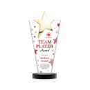 Mantella Gold Full Color Black Star Crystal Award