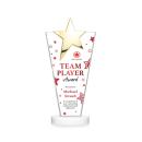 Mantella Gold Full Color White Star Crystal Award
