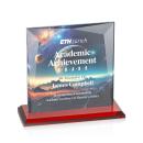 Tanner Full Color Red Square / Cube Crystal Award