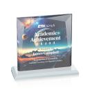 Tanner Full Color White Square / Cube Crystal Award