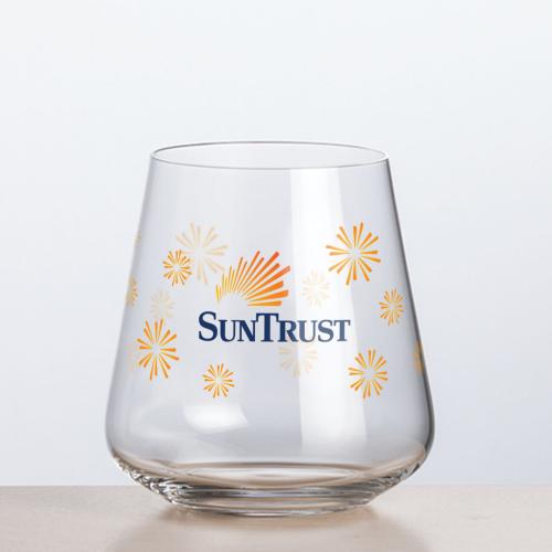 Corporate Gifts - Barware - Wine Glasses - Breckland Stemless Wine - Full Color