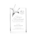 Denham Star Silver Rectangle Crystal Award