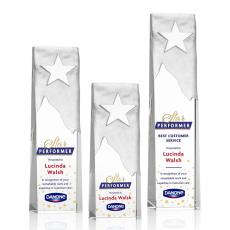 Stapleton Star Full Color Rectangle Crystal Award - Crystal Awards