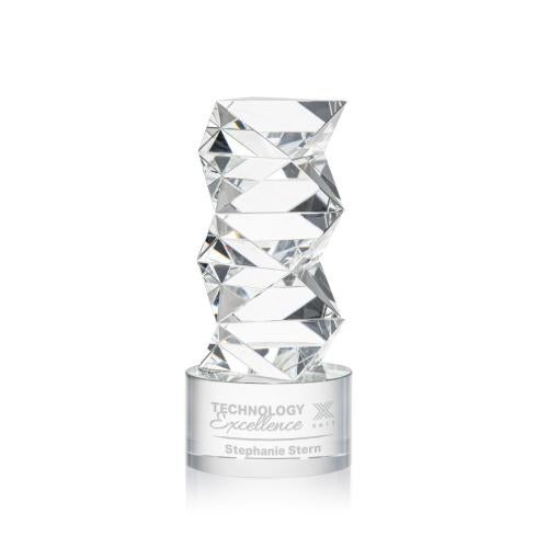 Awards and Trophies - Crystal Awards - Callucci Clear on Marvel Base Towers Crystal Award