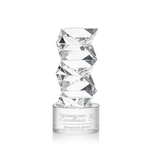 Awards and Trophies - Crystal Awards - Callucci Clear on Marvel Base Towers Crystal Award
