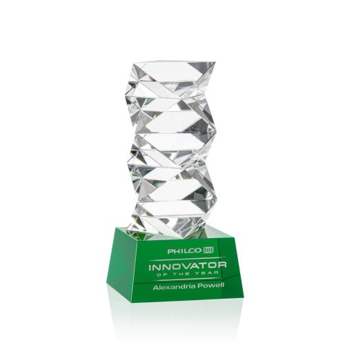 Awards and Trophies - Crystal Awards - Callucci Green on Robson Base Towers Crystal Award