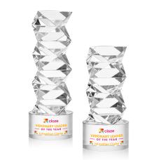 Callucci Full Color Clear on Marvel Base Towers Crystal Award - Crystal Awards