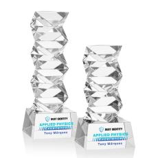 Callucci Full Color Clear on Robson Base Towers Crystal Award - Awards and Trophies