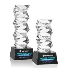 Callucci Full Color Black on Robson Base Towers Crystal Award - Crystal Awards