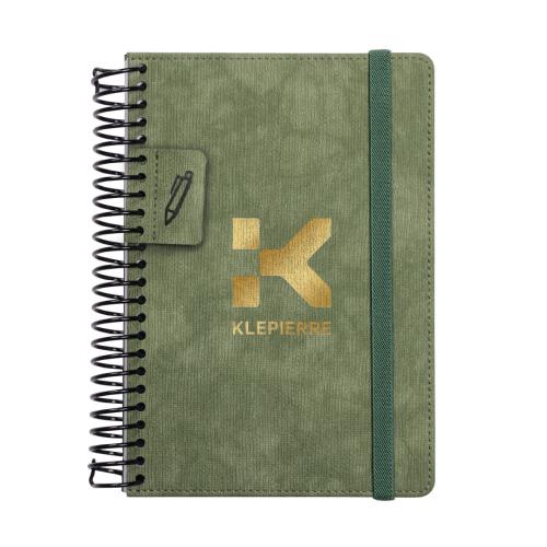 Promotional Products - Journals & Notebooks - Hardcover Journals - Savile Spiral Journal w/Pen Loop