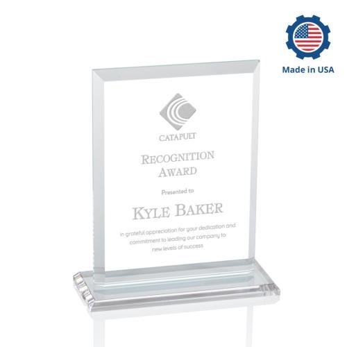 Awards and Trophies - Crystal Awards - Denison Rectangle Crystal Award