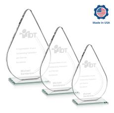 Glenhazel Tear Drop Crystal Award - Crystal Awards