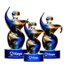 Employee Gifts - Genesis Blue Glass Award