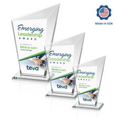 Wiltshire Vividprint Peaks Crystal Award - Crystal Awards