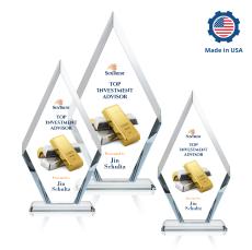 Cancun Full Color Diamond Crystal Award - Crystal Awards