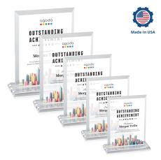 Denison Full Color Rectangle Crystal Award - Crystal Awards