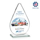 Glenhazel Full Color Tear Drop Crystal Award