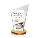 Wiltshire Full Color Amber Peaks Crystal Award