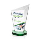 Wiltshire Full Color Green Peaks Crystal Award