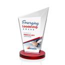 Wiltshire Full Color Red Peaks Crystal Award