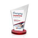 Wiltshire Full Color Red Peaks Crystal Award