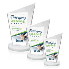 Wiltshire Full Color White Peaks Crystal Award - Crystal Awards