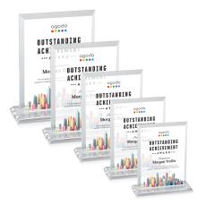 Denison Full Color Clear Rectangle Crystal Award - Crystal Awards