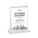 Denison Full Color White Rectangle Crystal Award