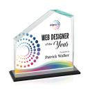 Fairmont Full Color Black Peaks Crystal Award