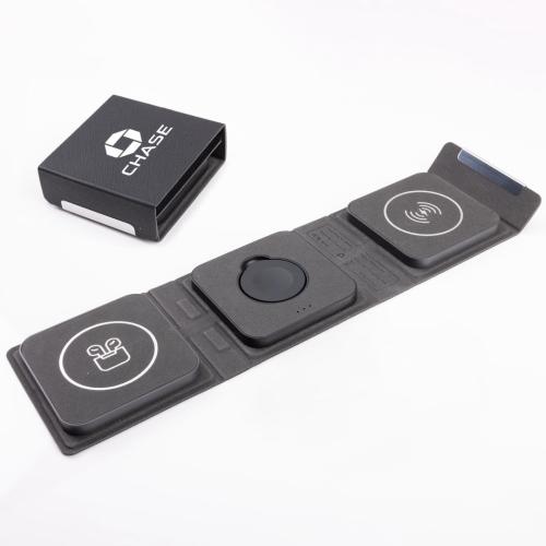 Promotional Products - Tech & Accessories  - Power Banks - Andretti 3-In-1 Wireless Charger