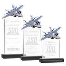 Top Gun Black Unique Crystal Award - Crystal Awards