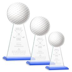 Edenwood Golf Sky Blue Towers Crystal Award - Golf Awards