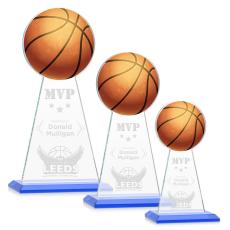 Edenwood Basketball Sky Blue Towers Crystal Award - Crystal Awards
